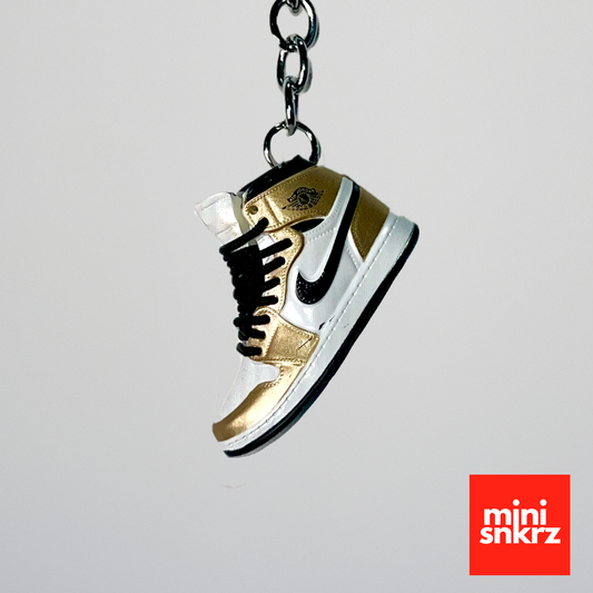 "Metallic Gold" AJ 1 Keychain